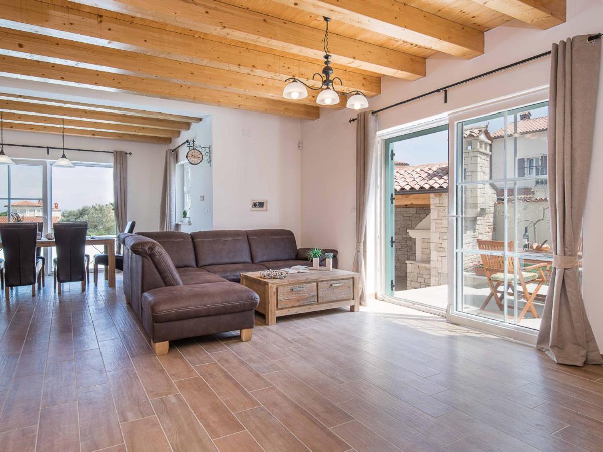 Moderne Istrische Steinvilla - 4 Sterne Mit Privatem, Beheizbaren Pool & Meerblick Kavran Εξωτερικό φωτογραφία