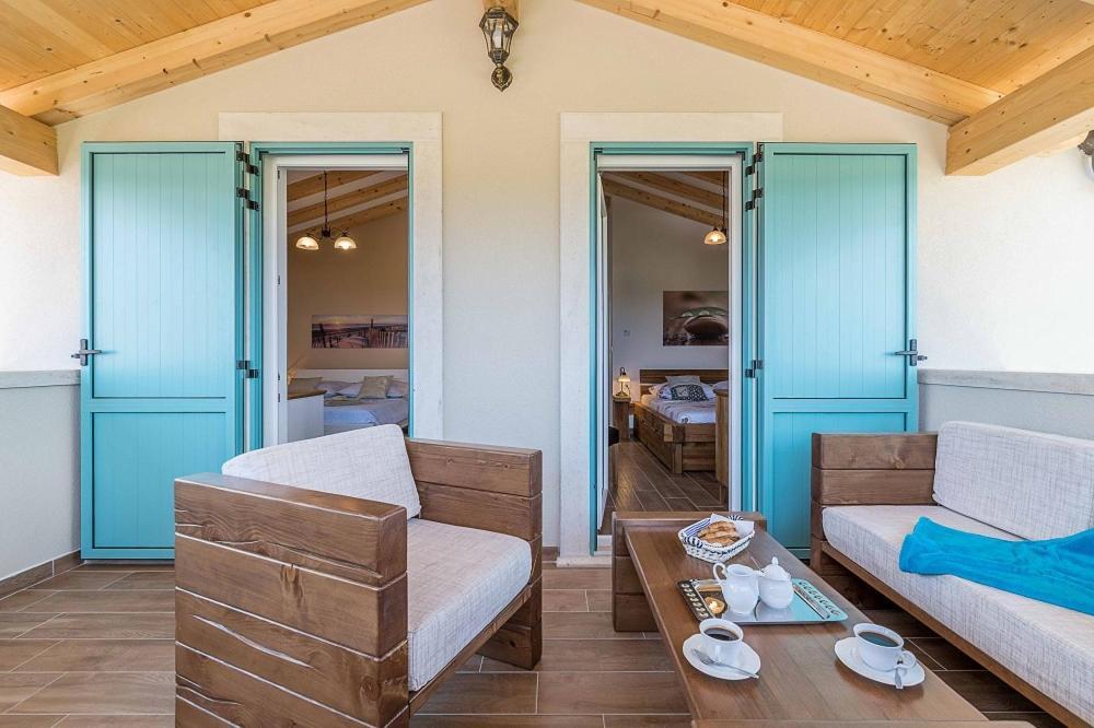 Moderne Istrische Steinvilla - 4 Sterne Mit Privatem, Beheizbaren Pool & Meerblick Kavran Εξωτερικό φωτογραφία